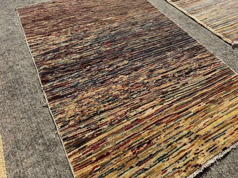 3x5 VINTAGE ORIENTAL RUG WOOL HAND-KNOTTED HANDMADE geometric tribal gabbeh fine gallery
