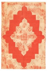 Vintage 4’11” x 7’8″ Traditional Cotton Hand Woven Oriental Area Rug