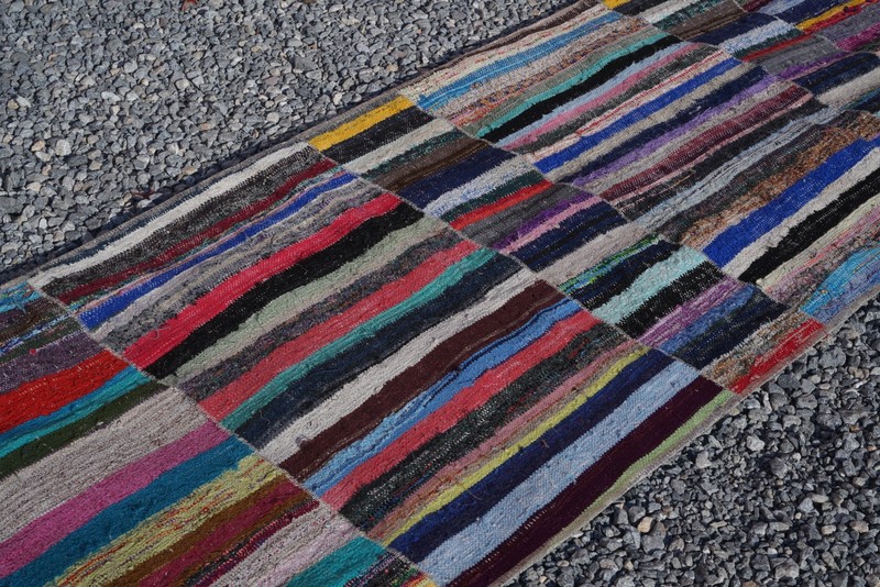 Turkish Kilim Runner Rug 3x16 ft Vintage Handmade Farmhouse Extra Long Rug 833 gallery