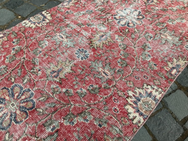 Bohemian Runner Rug, Turkish Vintage Rug, Handmade Wool Rug, 2,5 x 5,3 ft gallery