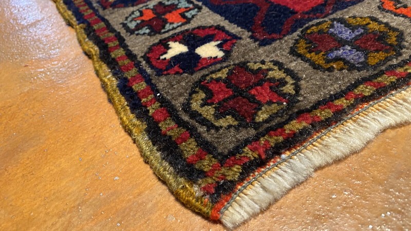 Antique 1900-1930s Kurdish Tribal Rug 1’9" X 3’6” gallery