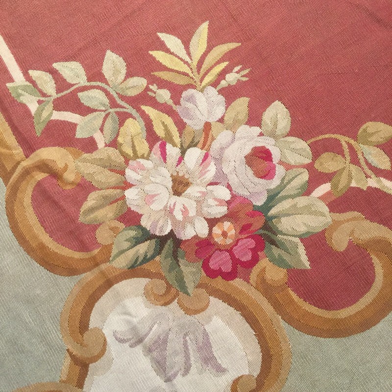 15’6” X 12’6” Rare 19th Century Palace Size French Aubusson Exceptional Weaving gallery