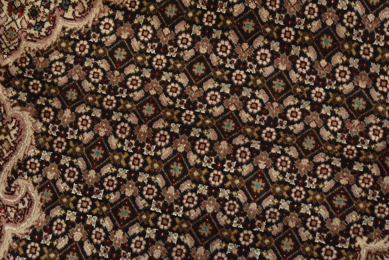 Tabrizi Mahi Rug 6’6” x 9’8” Blue Wool Vintage Traditional Hand-Knotted Carpet gallery