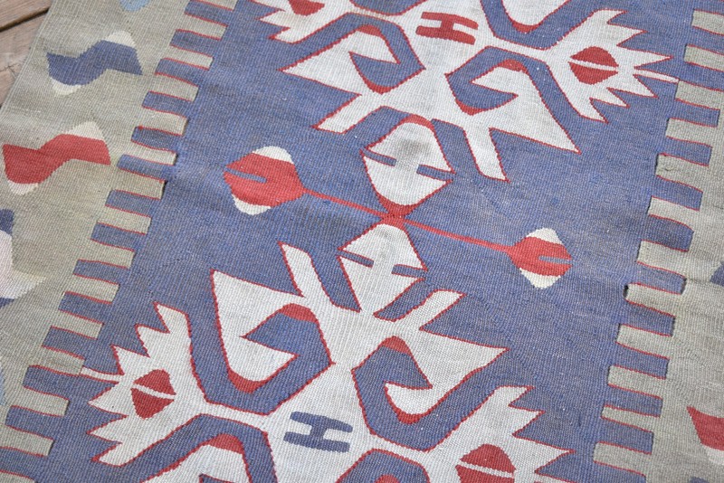 Turkish Kilim Rug 32''x44'' Hand Woven Oushak Kilim 83x114cm Wool Oriental Rug gallery