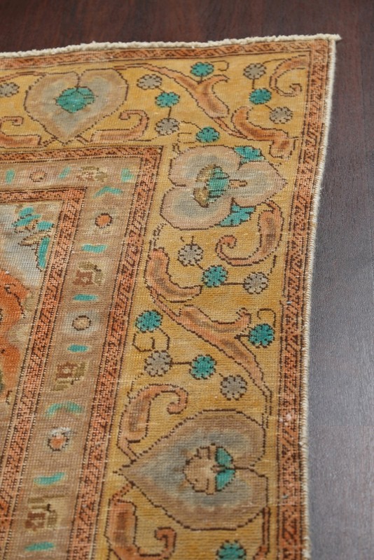 Antique Floral Traditional Hand-knotted Area Rug Evenly Low Pile Wool 9x12 ft gallery