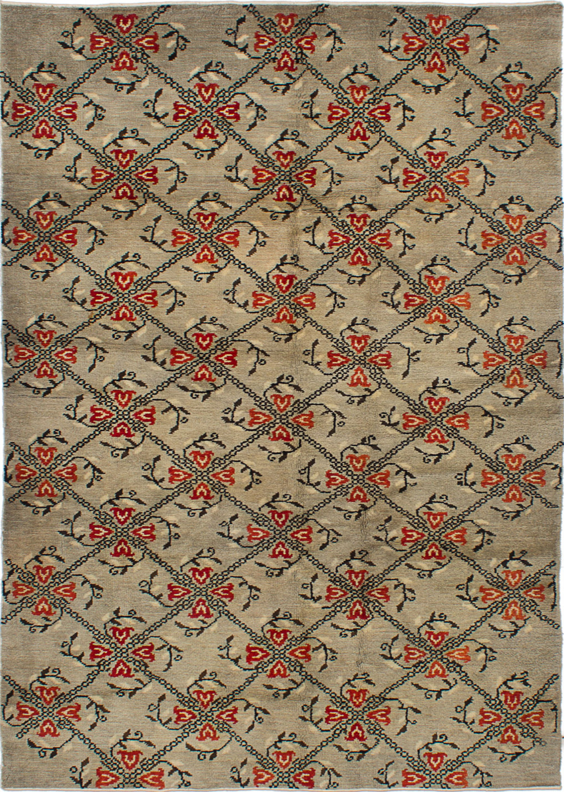 Vintage 5'3" x 9'6" Traditional Hand Knotted Vegetable Dye Wool Area Rug gallery
