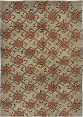 Vintage 5’3″ x 9’6″ Traditional Hand Knotted Vegetable Dye Wool Area Rug