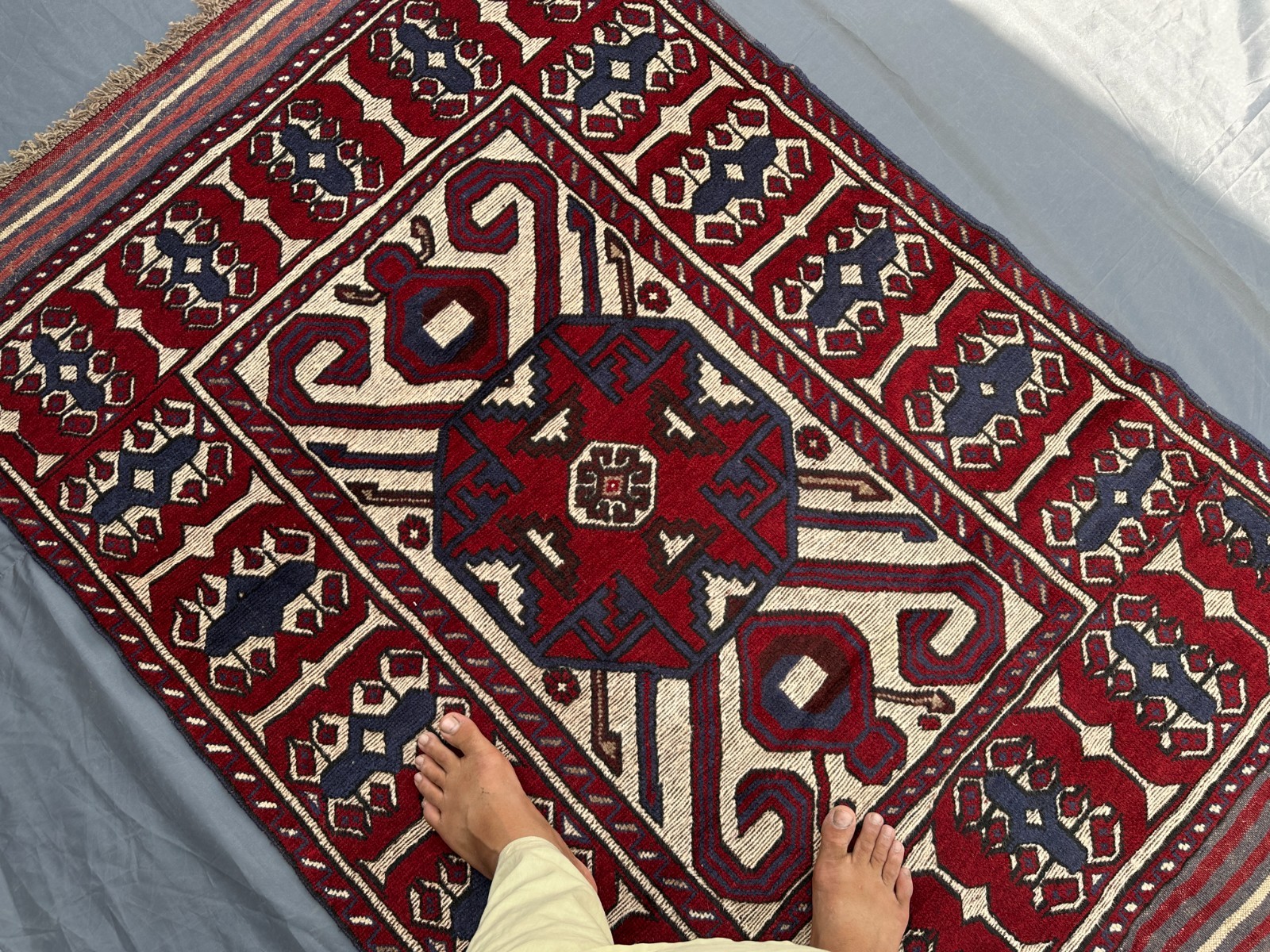 4x6 ft Vintage Afghan Baluchi Rug Hand Knotted Wool Tribal Floral Design Carpet gallery