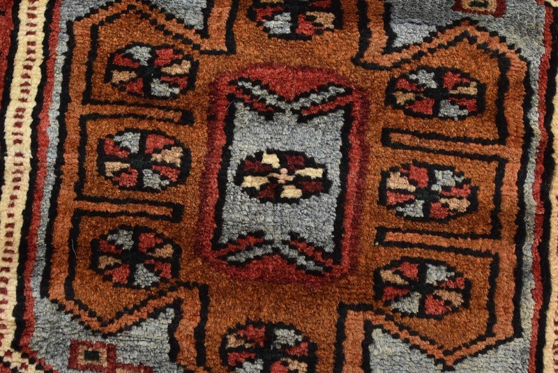 Vintage Tribal Oriental 4’5” x 6’8” Blue Wool Traditional Hand-Knotted Area Rug gallery