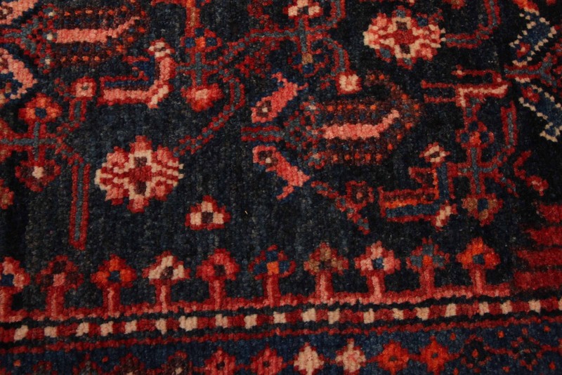 Vintage 4'0" x 7'7" Traditional Hand Knotted Vegetable Dye Wool Area Rug gallery