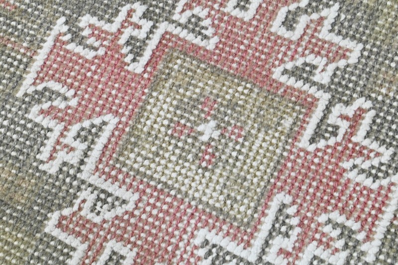 Oushak Turkish Vintage Rug 4x7 Kilim Rug Anatolian Handmade Boho Decor BEIGE gallery