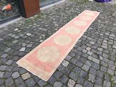 Turkish Antique rug Bohemian Area rug Oushak rug Vintage Rug Handmade Wool rug