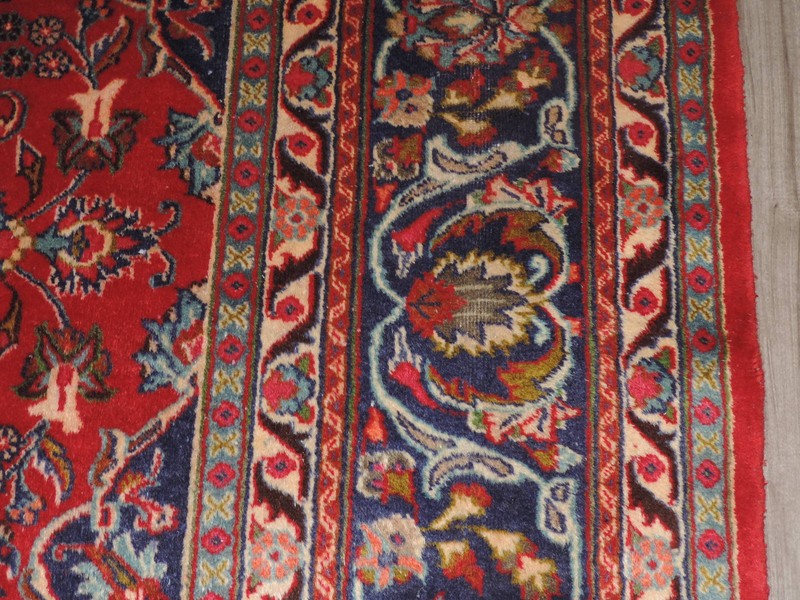 10x13ft. Vintage Sarouk Medallion Wool Room Size Rug gallery