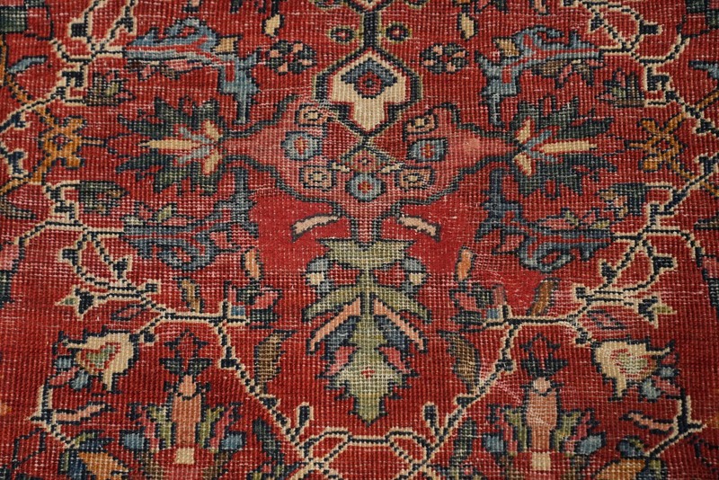 Pre-1900 Vegetable Dye Hand-knotted Traditional Large Rug Antique Carpet 10x14 gallery