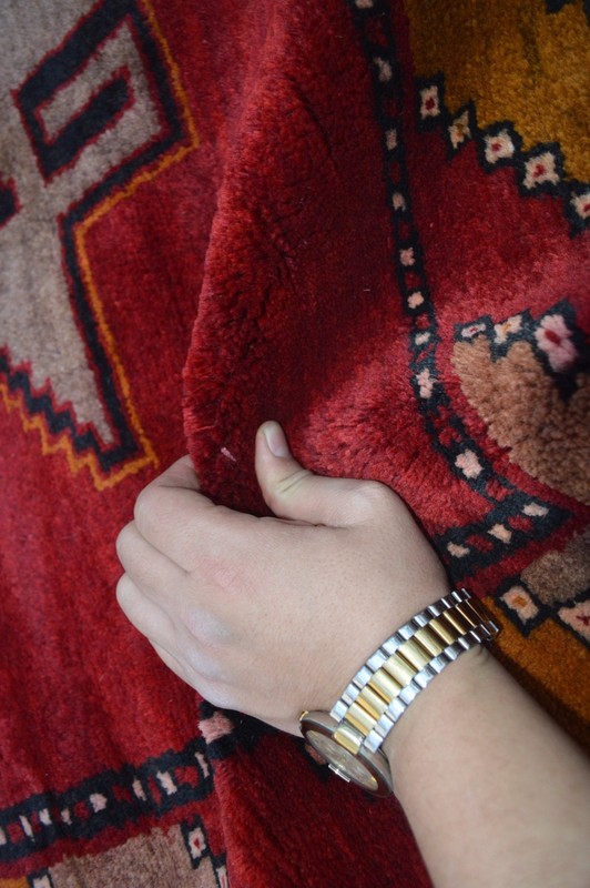 5 X 10 Ft COLLECTORS' ITEM Antique Stunning Star Kazak Caucasian Area Size Carpe gallery