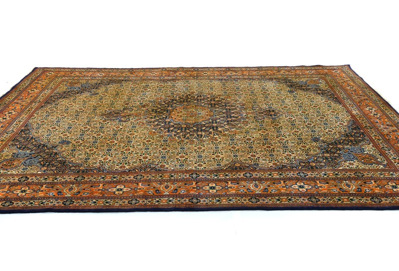 Vintage Oriental Rug Cream Traditional Floral Carpet Living Room Décor 6’5X10 ft gallery