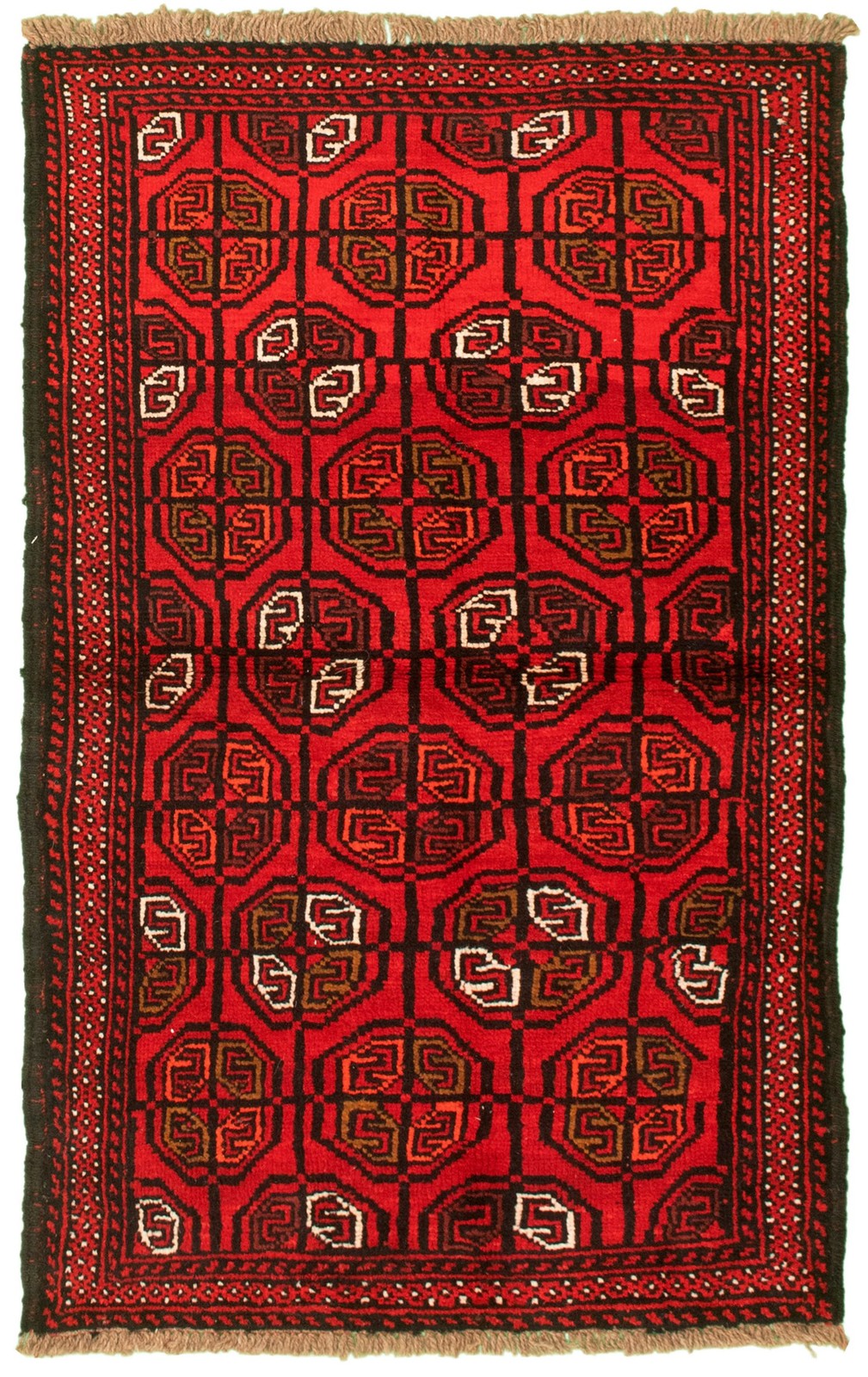 Vintage 3'5" x 5'9" Traditional Hand Knotted Vegetable Dye Wool Area Rug gallery