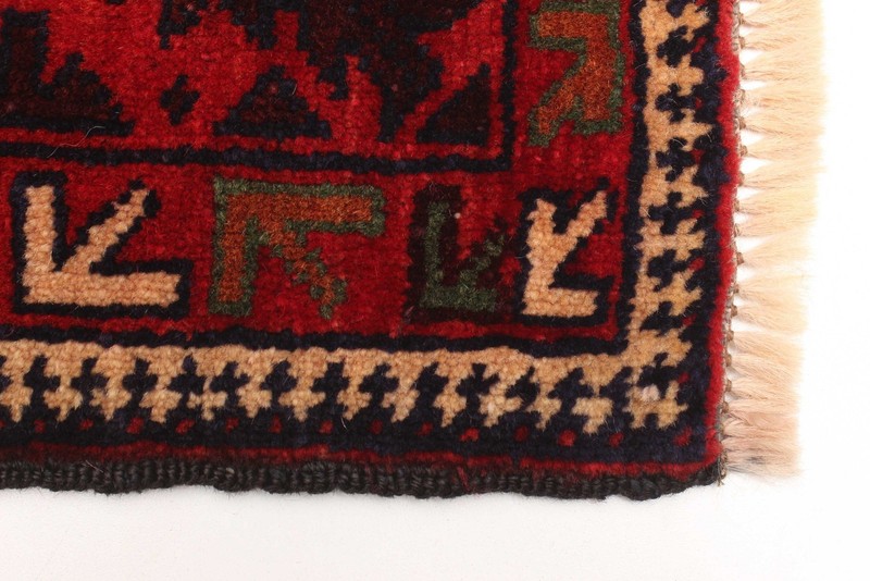 Vintage Hand-Knotted Area Rug 3'2" x 4'7" Traditional Oriental Wool Carpet gallery