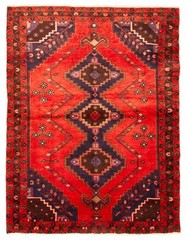 Vintage 5’0″ x 6’9″ Traditional Hand Knotted Vegetable Dye Wool Area Rug
