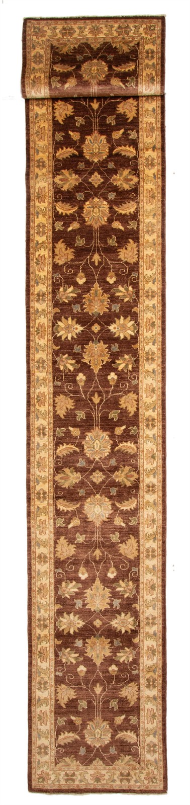 2'5" x 16'4" Vintage Hand-knotted Runner Rug Traditional Oriental Wool Carpet gallery