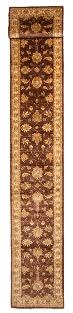 2'5" x 16'4" Vintage Hand-knotted Runner Rug Traditional Oriental Wool Carpet