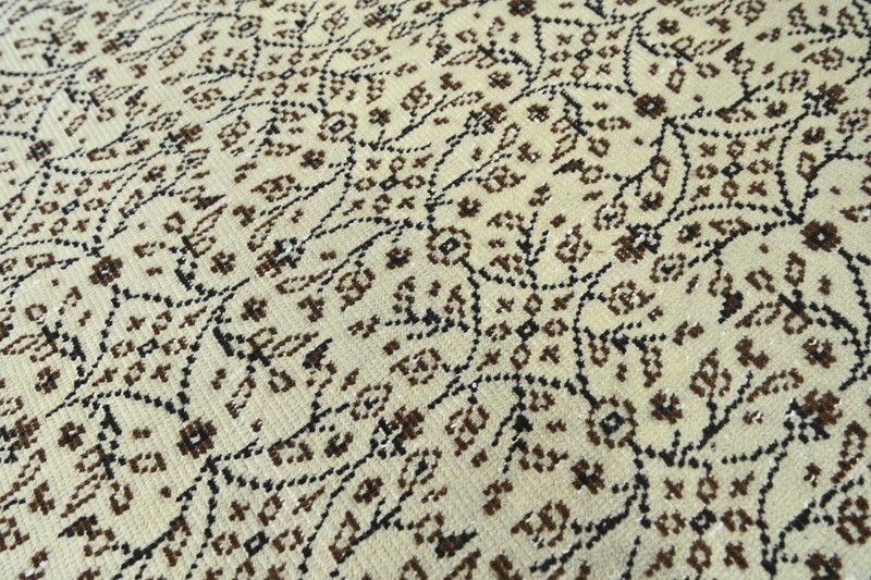Oushak Turkish Vintage Rug 3x7 Kilim Rug Anatolian Handmade Boho Decor BEIGE gallery