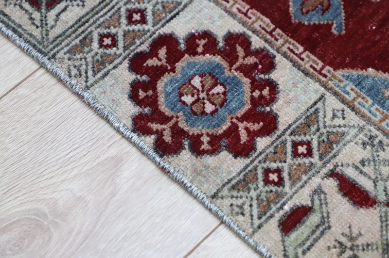 2.4x2.3 ft Luxury Oriental Home Decor Turkish Oushak Vintage Small Handmade Rug gallery