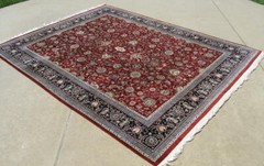Fine Vintage Hand Woven Hand Knotted Pakistan Persiann Oriental Rug Carpet 8×11′