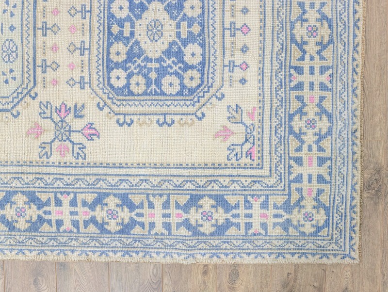 Extra Long Turkish Oushak Rug Runner, Vintage Wide Corridor Carpet, 5.2x24 ft gallery