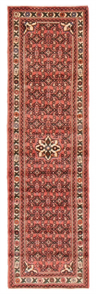 2'8" x 9'3" Vintage Hand-knotted Runner Rug Traditional Oriental Wool Carpet
