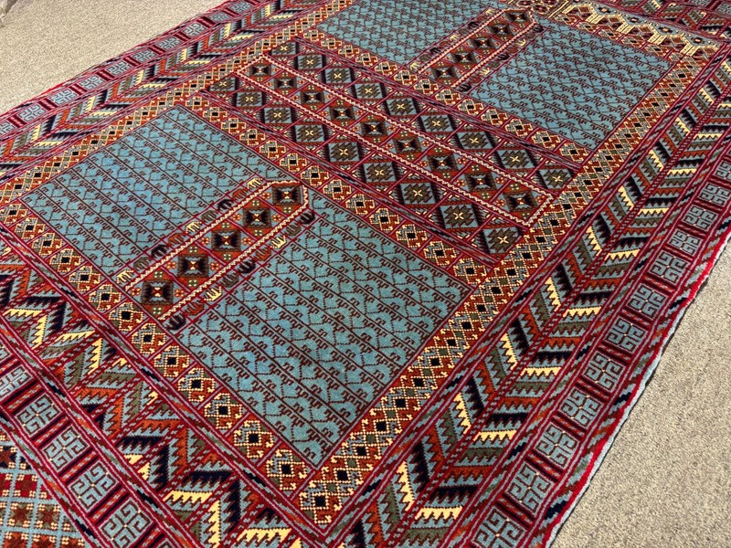 Fine Antique Turkmen Bukhara Rug 4x6 Afghan Hand Knotted Vintage Oriental Carpet gallery