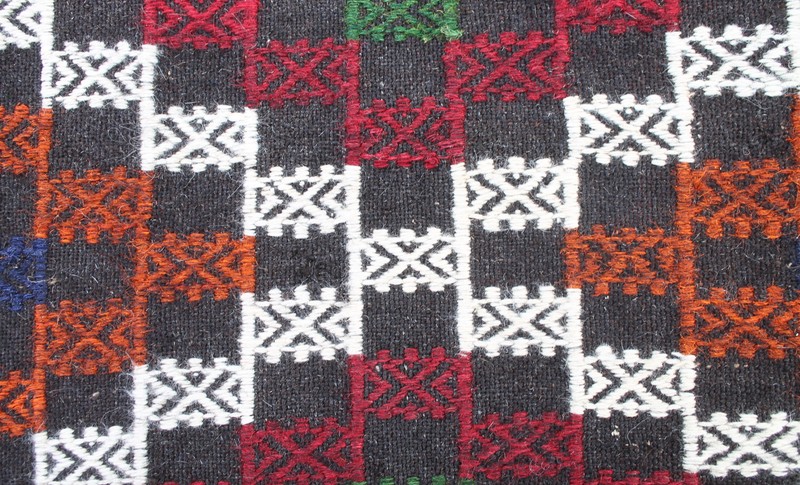 Turkish Kilim Rug 46''x106'' Hand Woven Adana Cicim Kilim 117x270cm gallery