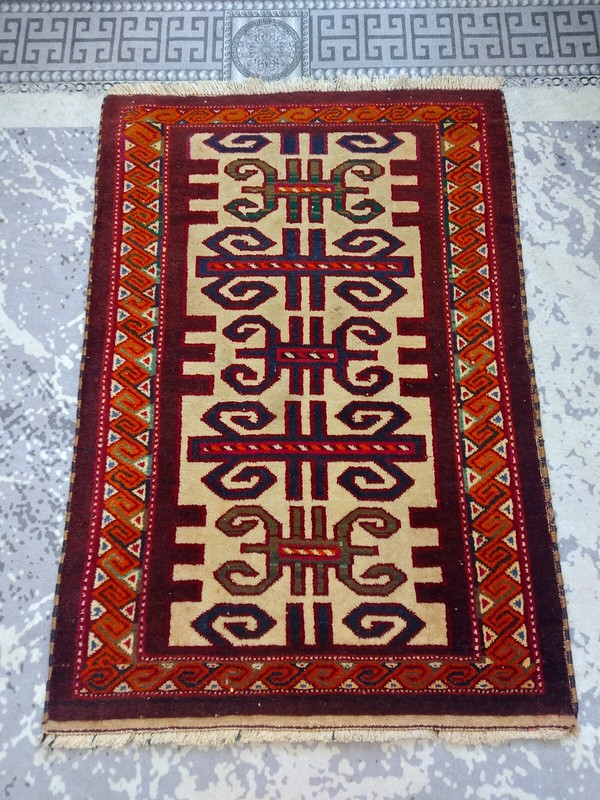 160 Years Old Antique Rug, Rare Talismanic Carpet Rug, Handmade Special Rug gallery