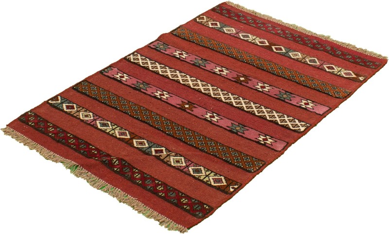 Vintage 3'5" x 5'0" Traditional Hand Knotted Vegetable Dye Wool Area Rug gallery