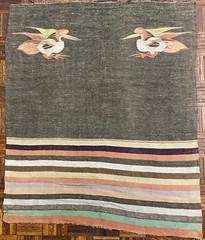 Tibetan/ Chinese/Korean Flatweave section,19th C., 3’9” x 4’7”/ 114 x 140 cm