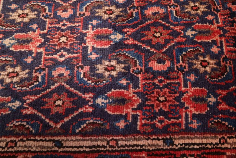 3'2" x 13'1" Vintage Hand-knotted Runner Rug Traditional Oriental Wool Carpet gallery