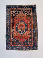 Vintage Tribal Rug 130×185 cm, medium, Tribal oriental Carpet 2543