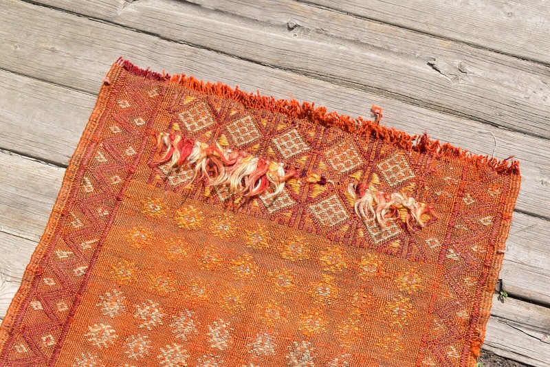 Turkish Kilim Rug 19''x36'' Hand Woven Sivas Mini Cicim Kilim 49x92cm Chair Rug gallery