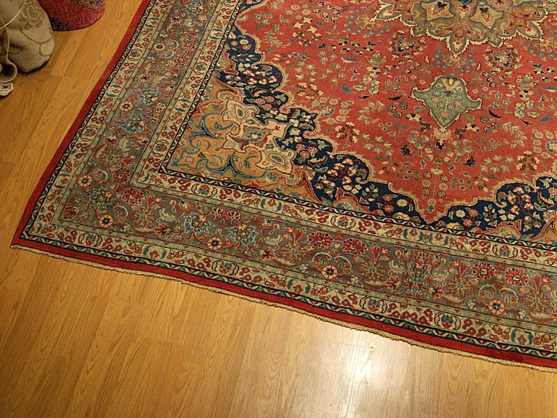 9.6 x 12.5 Handmade Fine Quality Antique Tabrez Rug Vegetable Dyes Natural Wool gallery