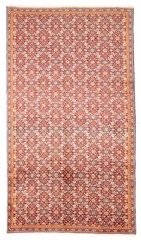 Vintage Hand-Knotted Area Rug 4’8″ x 8’5″ Traditional Wool Carpet