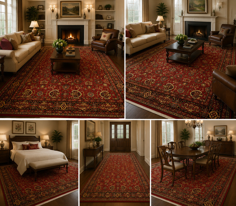 MINT AUTHENTIC AMERICAN KARASTAN ANTIQUE TABREZ PATTERN#764 CARPET 8'3" x 11'5" gallery