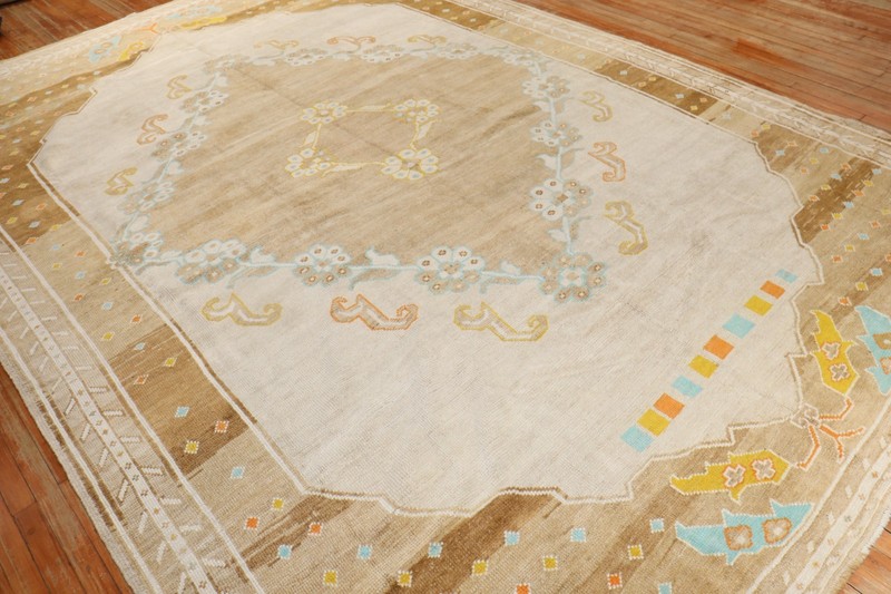 Vintage Awesome All Wool Kurdish Kars Rug Size 9'4''X13'8'' gallery