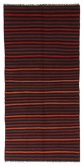 Vintage Hand Woven Area Rug 5’7″ x 12’0″ Traditional Wool Oriental Carpet
