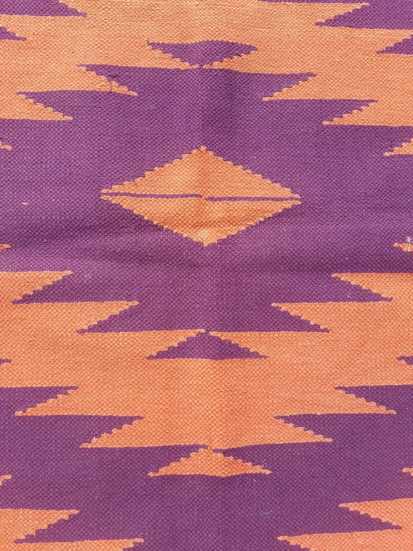 Vintage Traditional Handmade Southwestern Style Wool Multicolor Kilim 3.5x2.5 ft gallery