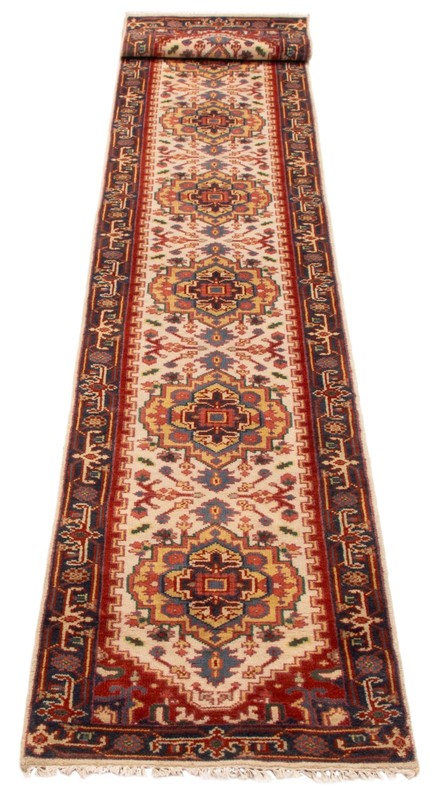 2'6" x 15'9" Vintage Hand-knotted Runner Rug Traditional Oriental Wool Carpet gallery
