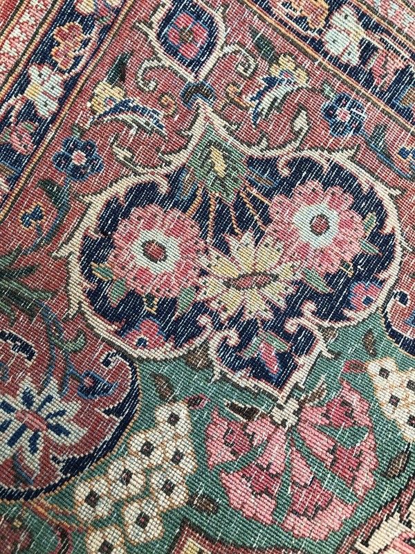 A Superb Antique Decorative Genuine Keshan Area Rug gallery