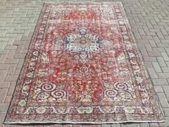 Vintage Anatolia Carpet, Handmade Floor Rugs, Distressed Large Teppiche 67″x105″
