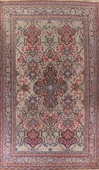 Pre-1900 Antique Ivory Ardakan Vegetable Dye handmade Palace Size Area Rug 11×18