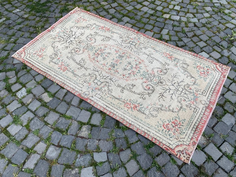 Area rug, Turkish rug, Vintage rug, Handmade rug, Wool rug Carpet | 3,6 x 6,7 ft gallery