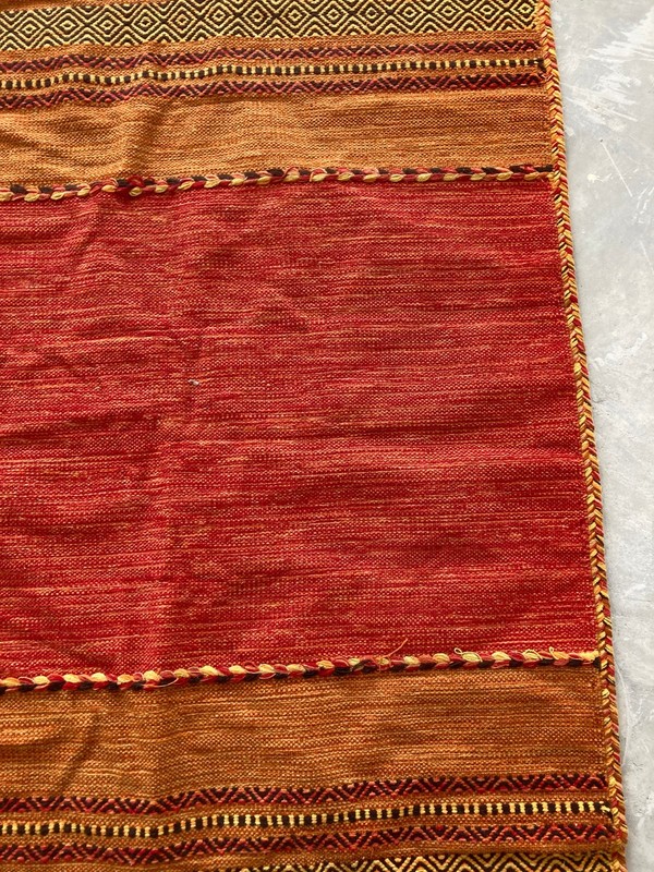 Vintage Traditional Handmade Lovely Moroccan Kilim Floor Rug Carpet 178x116 cm gallery